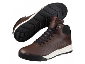 Chaussure Puma Desierto Sneaker L Chocolate Marron Homme Baskets 362065_03