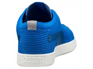 Femme Chaussure Puma Baskets evoKNIT 3D Electric Bleu Lemonade-Bleu Yonder Blanche 363650_06