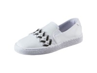 Blanche-Blanche Puma Slip-on Cut-out Femme Baskets Chaussure 362670_02