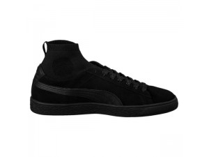 Noir-Noir Puma Suede Classic Sock Femme Baskets Chaussure 364074_01