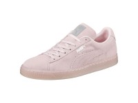 Pink dogwood-silver Puma Suede Classic Mono Ref Iced Femme Baskets Chaussure 362101_07