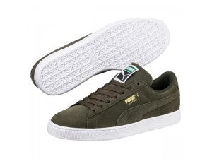 Forest night-Blanche Puma Suede Classic+ Femme Baskets Chaussure 356568_65