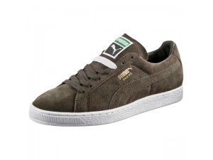 Forest night-Blanche Puma Suede Classic+ Femme Baskets Chaussure 356568_65