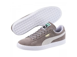 Steeple Grise-Blanche Puma Suede Classic+ Femme Baskets Chaussure 352634_66