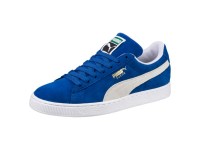 Olympian Bleu-Blanche Puma Suede Classic+ Homme Baskets Chaussure 352634_64
