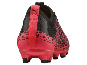 Homme Chaussure Puma Football evoPOWER Vigor 3 Graphic AG Noir-Silver-Fiery Coral 104196_01