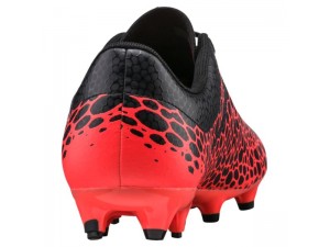 Homme Chaussure Puma Football evoPOWER Vigor 4 Graphic FG Noir-Silver-Fiery Coral 104422_01