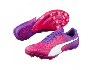 Femme Chaussure Puma Course evoSPEED Sprint 7 SPARKLING COSMO-ELECTRIC Pourpre Blanche 189542_01