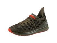 Puma IGNITE Limitless NETFIT Homme Chaussure de Course Olive Night-Cherry Tomato 189983_03