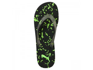 Puma Tong First Flip Glow Sandales Chaussure Noir-Vert Gecko Homme 362452_01